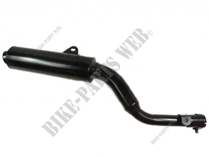 Exhaust, black chomed Marving muffler for Honda XL600LM and XL600RM - SILENCIEUX MARVING XL600LM/RM